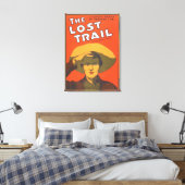 Anthony E. Wills "The Lost Trail" Wester Theater Canvas Afdruk (Insitu (Slaapkamer))