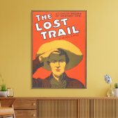 Anthony E. Wills "The Lost Trail" Wester Theater Canvas Afdruk (Insitu (Woonkamer))