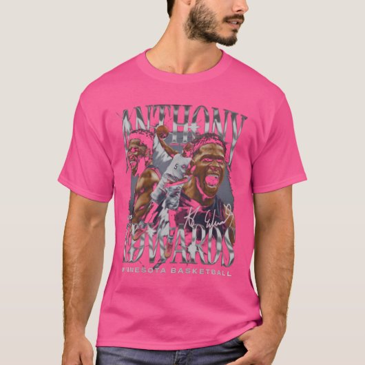 Anthony Edwards Minnesota Vintage T-shirt (Voorkant)