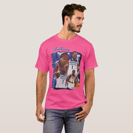 Anthony Edwards Vertical Collage T-shirt (Voorkant volledig)