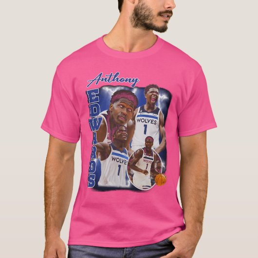 Anthony Edwards Vertical Collage T-shirt (Voorkant)