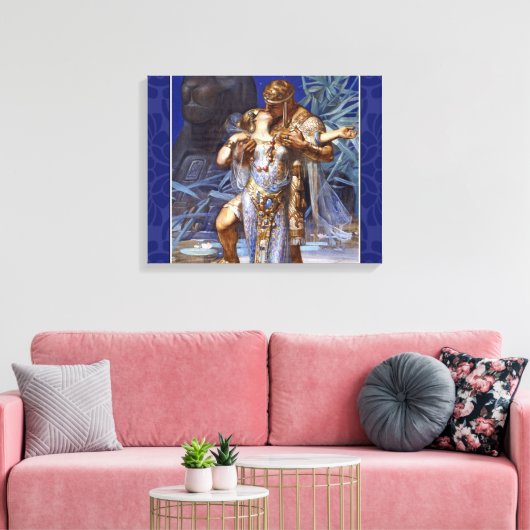 Anthony en Cleopatra Love Classic Canvas Afdruk (Insitu (Woonkamer))