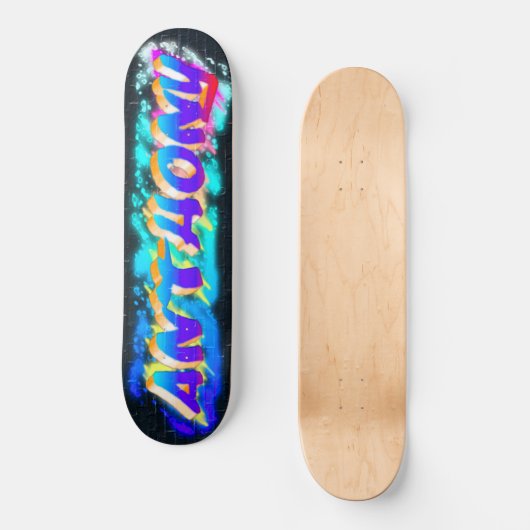 ANTHONY Gepersonaliseerd Graffiti Skateboard (Voorkant)