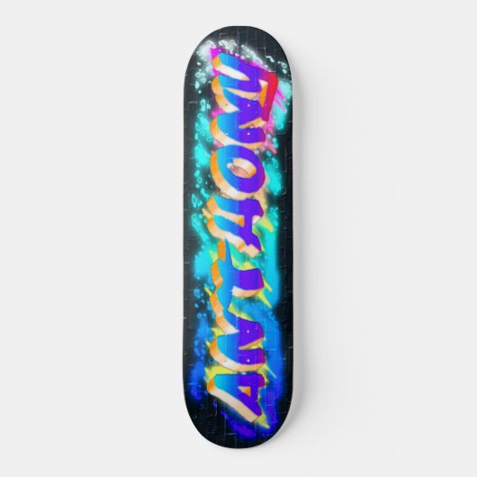 ANTHONY Gepersonaliseerd Graffiti Skateboard (Voorkant)