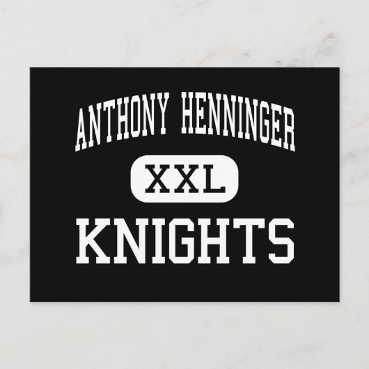 Anthony Henninger - Knight - High-Syracuse Briefkaart (Voorkant)