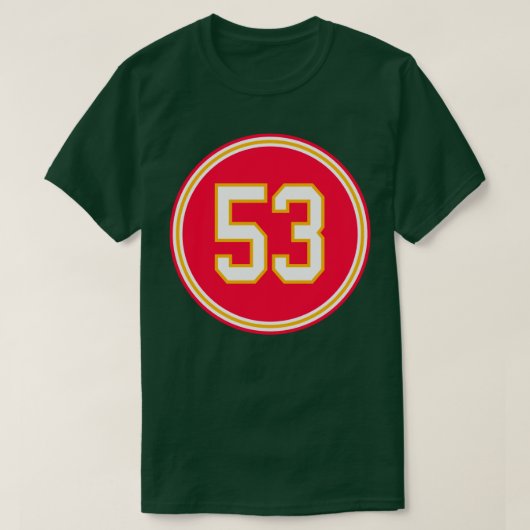 Anthony Hitchens Nummer 53 Jersey Kansas City Chie T-shirt (Design voorkant)
