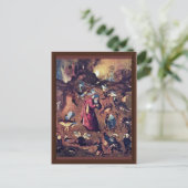 Anthony met Monsters. Door Hieronymus Bosch Briefkaart (Staand voorkant)