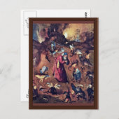 Anthony met Monsters. Door Hieronymus Bosch Briefkaart (Voorkant / Achterkant)