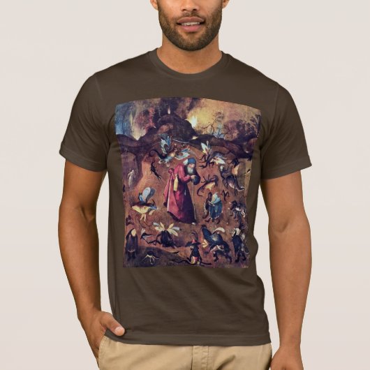 Anthony met Monsters. Door Hieronymus Bosch T-shirt (Voorkant)