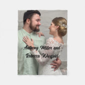 Anthony Miller en Rebecca Warfield Blanket Fleece Deken (Voorkant)