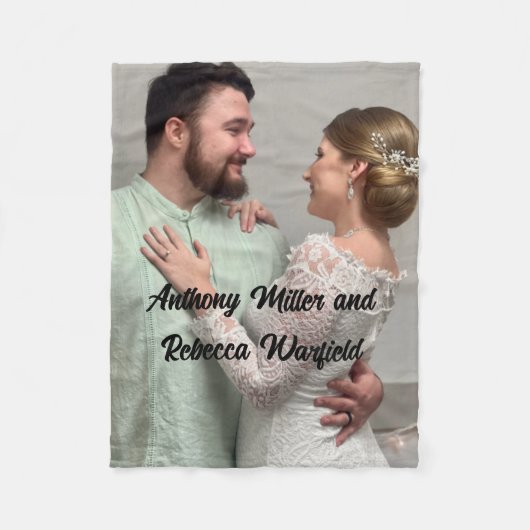 Anthony Miller en Rebecca Warfield Blanket Fleece Deken (Voorkant)