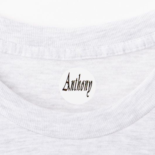 Anthony Name Logo, Labels (Aangebracht)