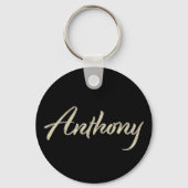 Anthony Name whitegold Button Schlüsselanhänger Sleutelhanger (Voorkant)