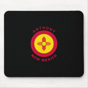 Anthony New Mexico Nm Vlag Zia Vakantie Souvenir  Muismat