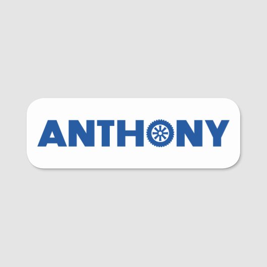 Anthony Petrol Head Naamplaatje (Voorkant)