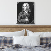 Anthony Sayer, gegraveerd door John Faber Jr Canvas Afdruk (Insitu (Slaapkamer))