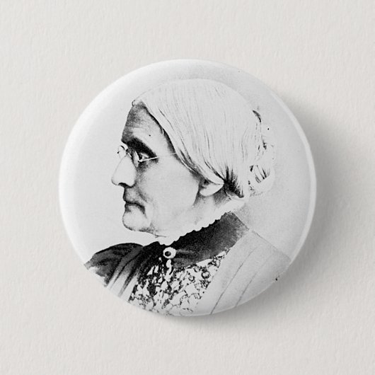Anthony ~ Susan B. Woman Suffrage Leader Ronde Button 5,7 Cm (Voorkant)