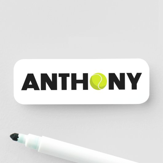 Anthony Tennis Naamplaatje (In situ)