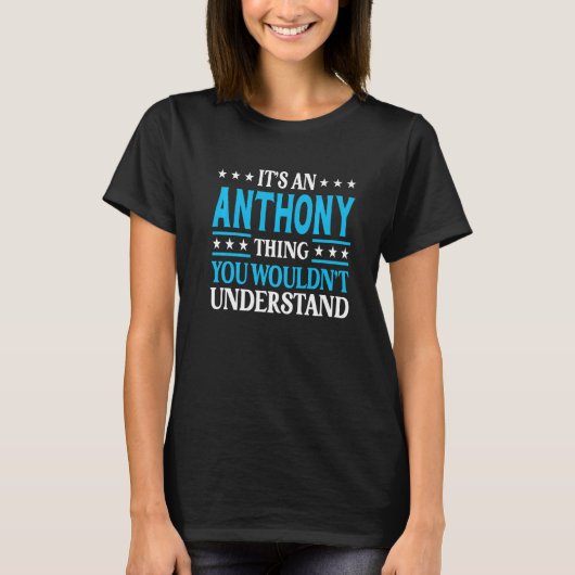 Anthony Thing Personal Name Funny Anthony Premium T-shirt (Voorkant)