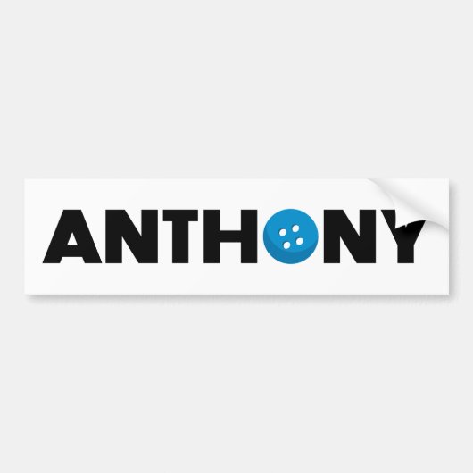 Anthony-toets Bumpersticker (Voorkant)