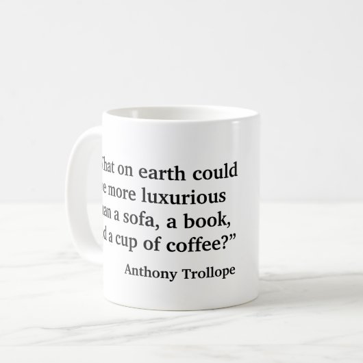 Anthony Trollope op koffie Koffiemok (Voorkant links)