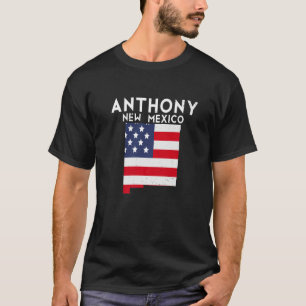 Anthony USA State America Travel New Mexican New T-shirt