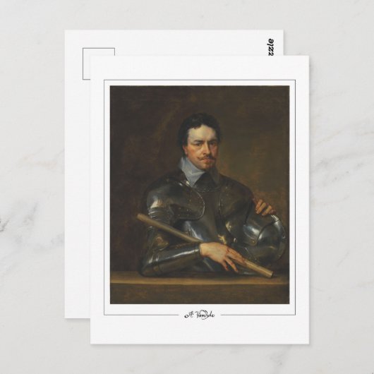 Anthony van Dyck #833 - Fine Art Briefkaart (Voorkant / Achterkant)