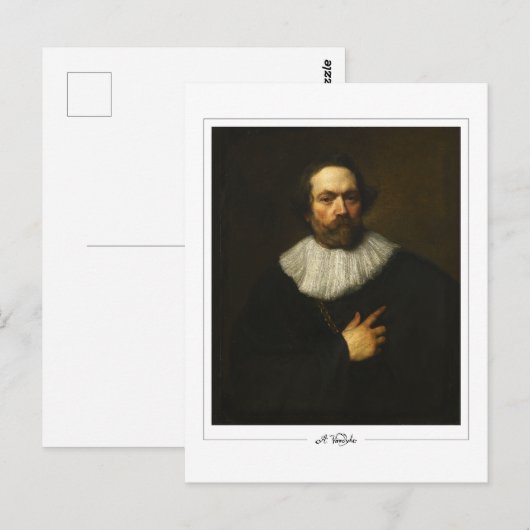 Anthony van Dyck #848 - Fine Art Briefkaart (Voorkant / Achterkant)