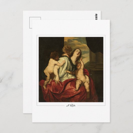 Anthony van Dyck #873 - Fine Art Briefkaart (Voorkant / Achterkant)