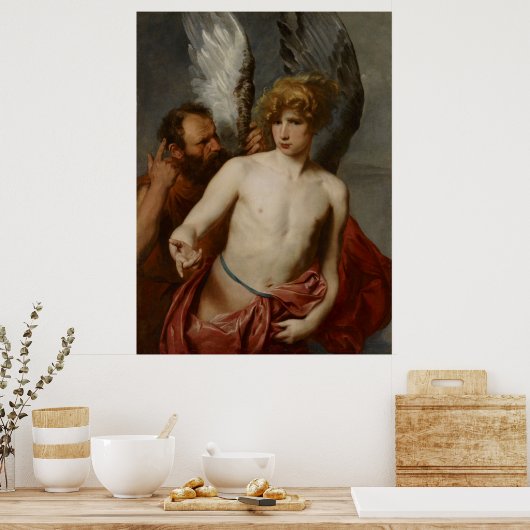 Anthony van Dyck Daedalus en Icarus Poster (Keuken)