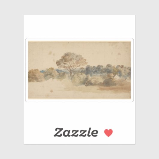 Anthony van Dyck - Landschap Sticker (Vel)