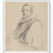 Anthony van Dyck - Portret van Hendrick van Balen Sticker (Voorkant)