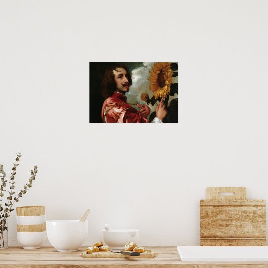 Anthony van Dyck - Self-Portrait Poster (Keuken)