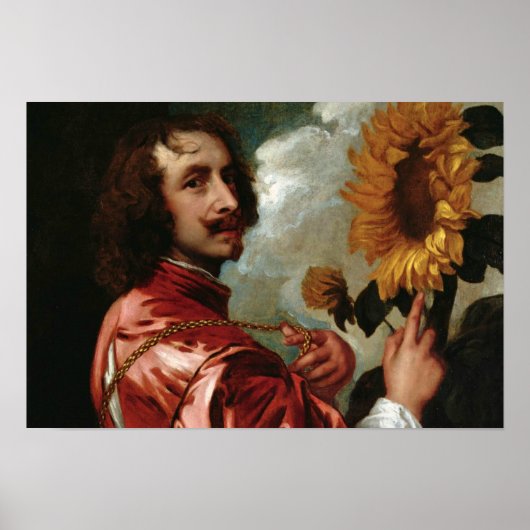 Anthony van Dyck - Self-Portrait Poster (Voorkant)