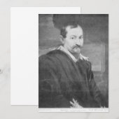 Anthony van Dyck - Verloren portret van Jan Wilden Kaart (Voorkant / Achterkant)