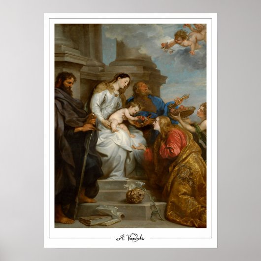 Anthony van Dyck Zedign Art Poster #199 (Voorkant)