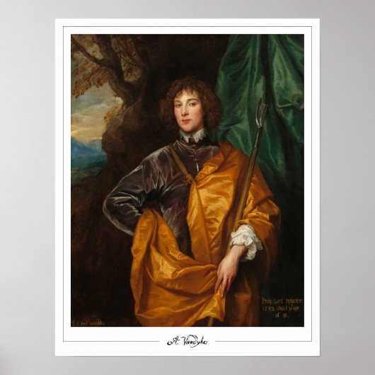 Anthony van Dyck Zedign Art Poster #433 (Voorkant)