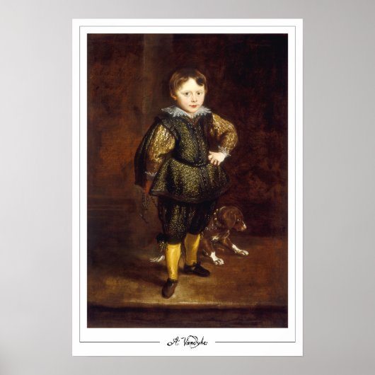 Anthony van Dyck Zedign Art Poster #676 (Voorkant)