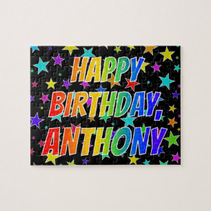 "ANTHONY" voornaam, geun "HAPPY BIRTHDAY" Legpuzzel