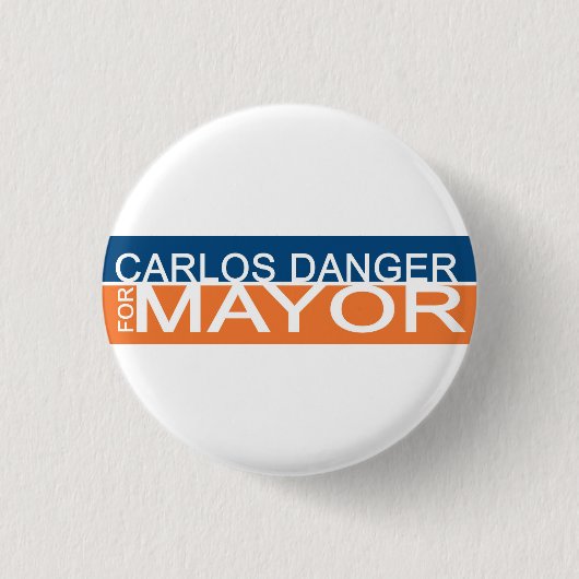 Anthony Weiner - Carlos Danger voor burgemeester Ronde Button 3,2 Cm (Voorkant)