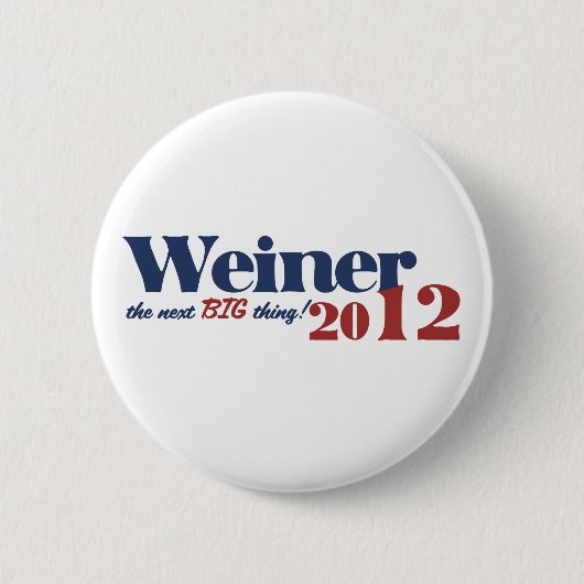 Anthony Weiner Ronde Button 5,7 Cm (Voorkant)