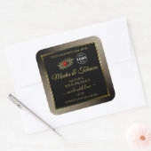 Anthracite Black Product Labels Ladybug met Logo (Envelop)