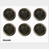 Anthracite Black Product Labels Ladybug met Logo (Vel)