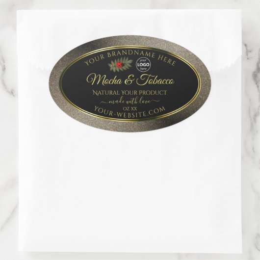 Anthracite Black Product Labels Ladybug met Logo (Tas)