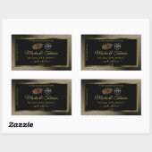 Anthracite Black Product Labels Ladybug met Logo (Vel)