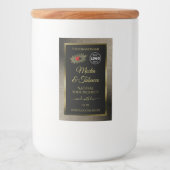 Anthracite Black Product Labels Ladybug met Logo Voedselcontainer Etiket (Voorkant)