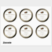 Anthracite Glitter White Product Labels Ladybug (Vel)