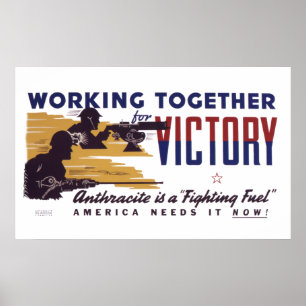 Anthracite is een brandstof voor de strijd tegen h poster