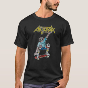 Anthrax Spreading The Disease Skater Retro T-shirt