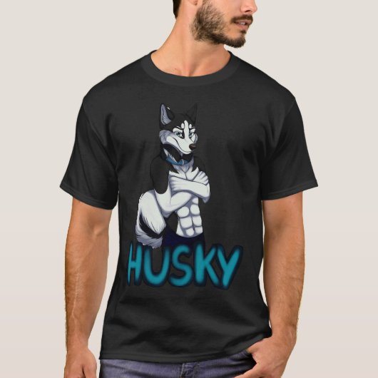 Anthro Husky Baseball ¾ Sleeve T-shirt (Voorkant)